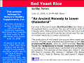 Red Yeast Rice and Cholesterol